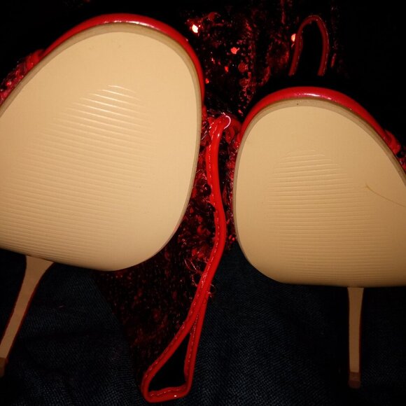 " ESSENTIAL ELEGANCE "Over The Knee High Boots Sequins Peep Toe ( BRAND NEW!!!!! - Picture 7 of 7